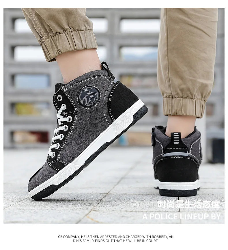 Motorcycle Riding Shoes Motorcycle Boots All Season Breathable and Anti Fall Riding Equipment Road Racing Shoes forRiders오토바이 부츠