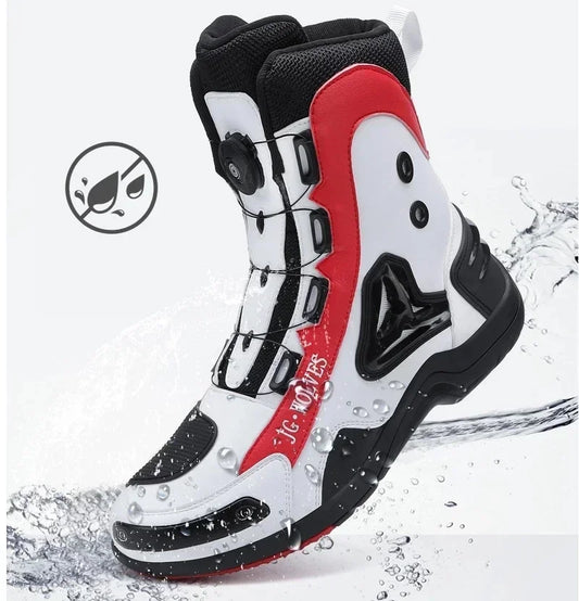 Riding Tribe  Motorcycle Boots Men Motocross Botas Moto Motorboats Shoes Motorbike Racing Career Bicycle Speed Boots