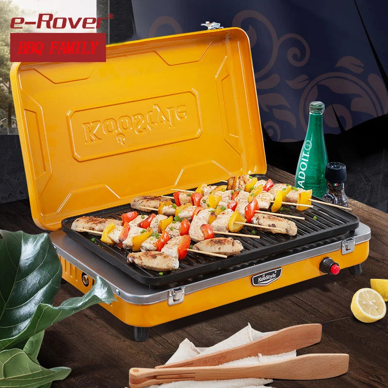Home Outdoor Barbecue Grill Outdoor Portable Barbecue Stove Smokeless Small Barbecue Grill Gas Stove Small Barbecue Stove BBQ