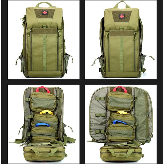 Tactical Medical Backpack MOLLE First Aid Rescue Pack with Removable Internal Organizer for Outdoor Emergency Hiking Camping