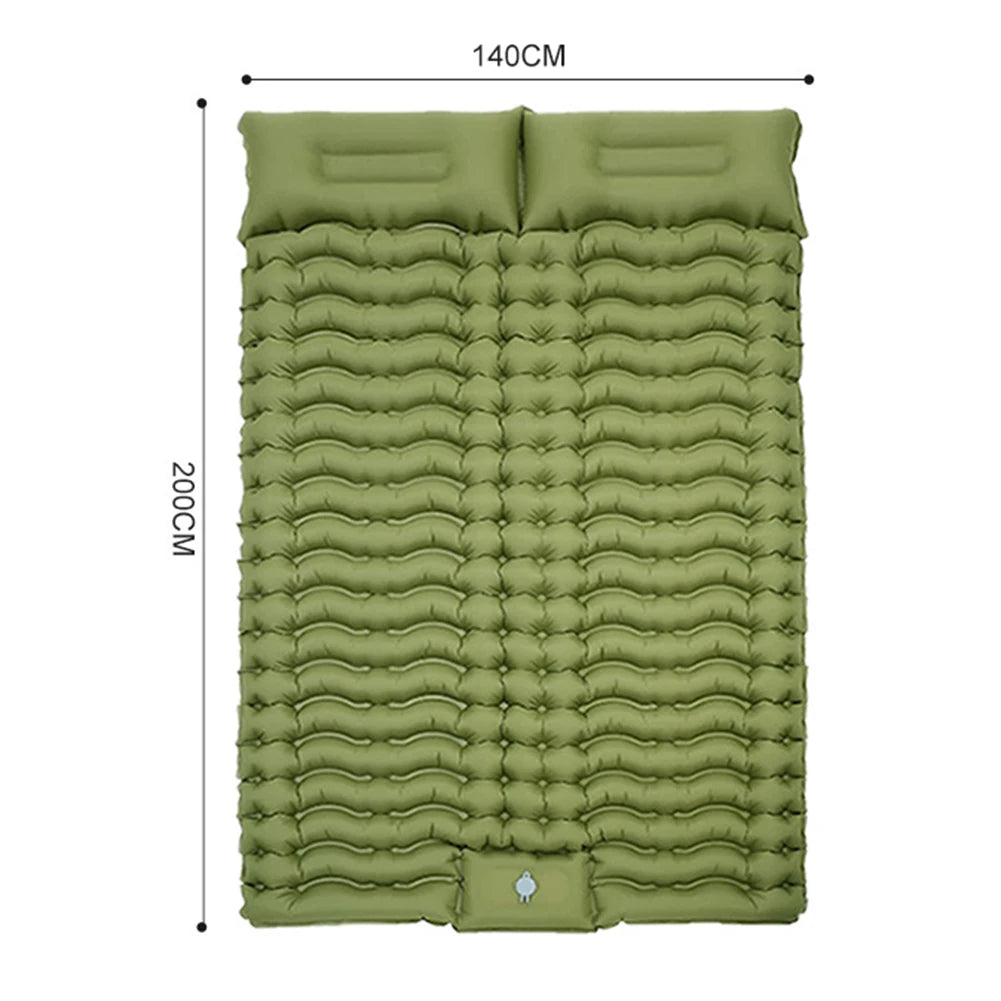 Camping Trip Inflatable Pad Waterproof Camping Pad Storage Bag Included Wear-resistant Material Body Mapping Technology