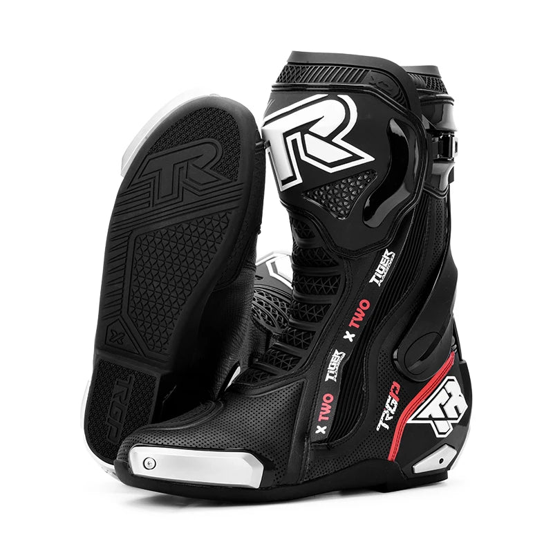 Tr Brand High Quality Anti-Fall Wear-Resistant Motorcycle Riding Boots Men's Road Travel Commuting Mid-Calf High Safety Shoes