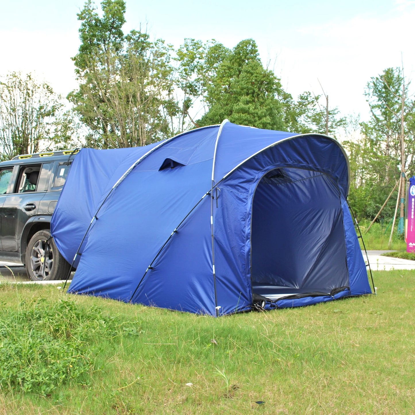 6 Person SUV Car Tailgate Tent - Double-Layer PU3000mm Waterproof, UPF50+ UV Shield, EV-Compatible for Camping & Outdoor Multi-U