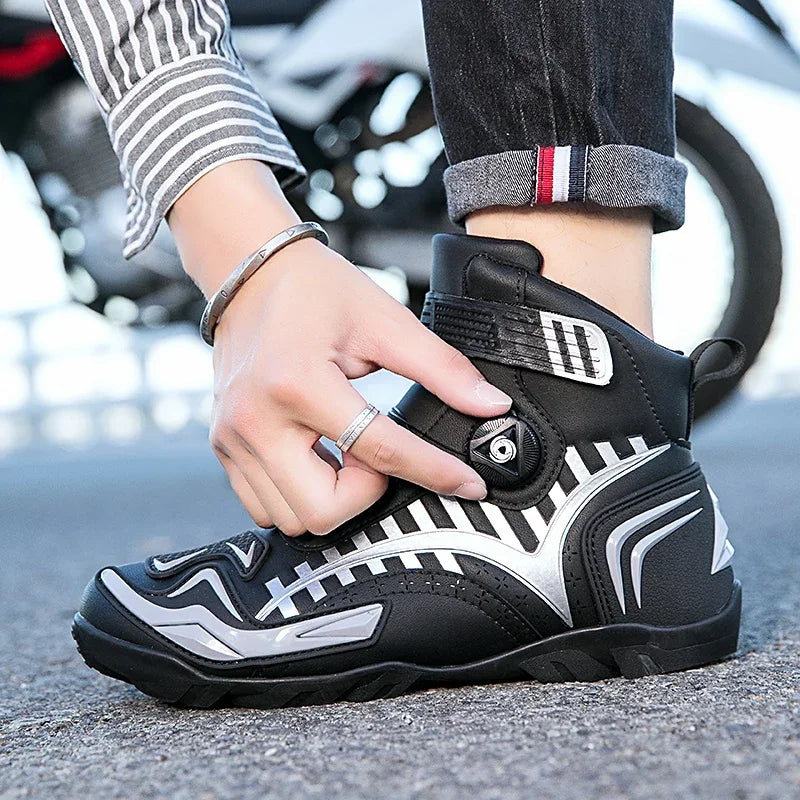 Motorcycle Boots Men's women's Motor Riding Boot Motorbike Chopper Cruiser Touring Motocross Shoe Breathable Motorcycles Shoes