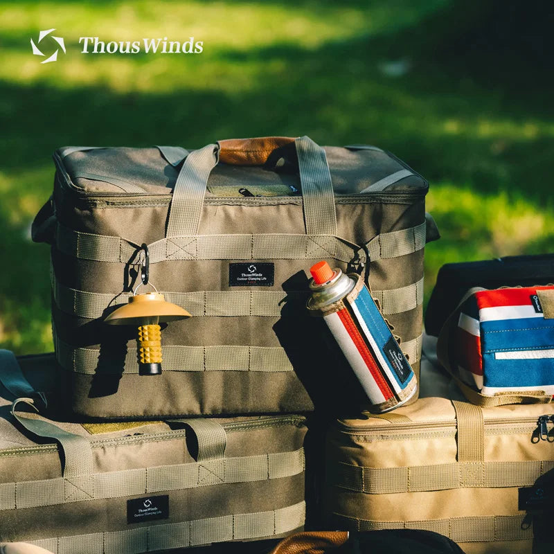 Thous Winds Outdoor Camping Storage Bag Meal Bag Large Storage Lamp Cookware Tableware Bag Picnic Travel Camp Bag Supplies