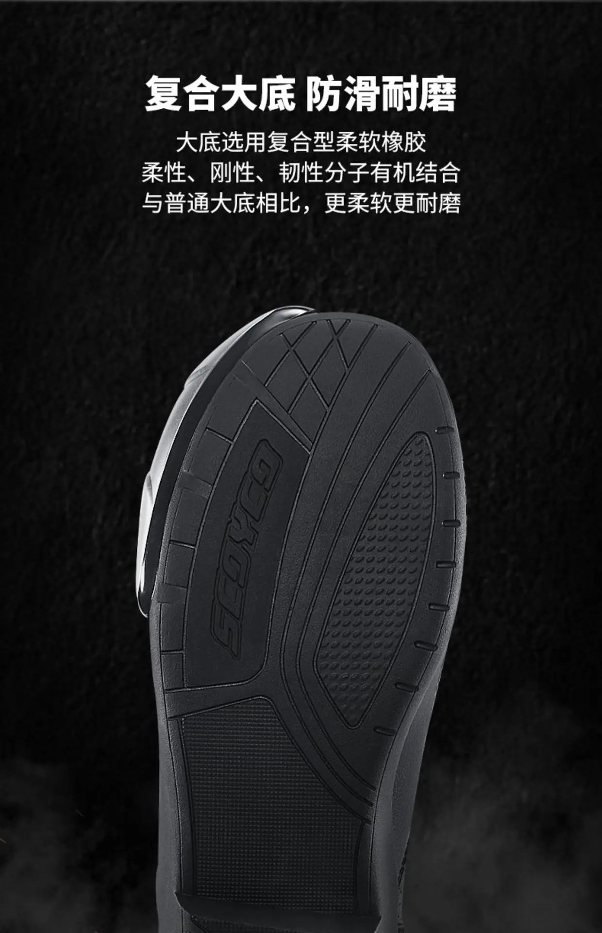 Scoyco Men Motorcycle Boots Motorcycle Shoes Enduro Motorcycle Boots Anti-fall Motorcycle Boots Breathable  Riding Boots