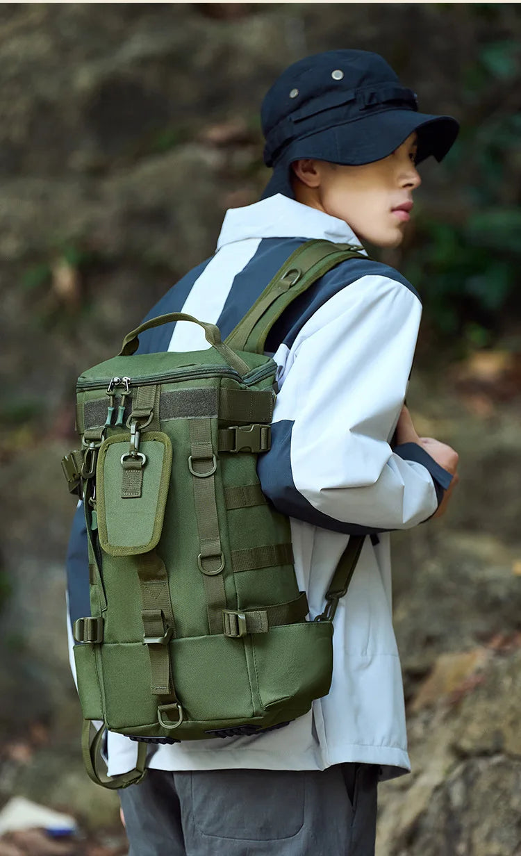 Waterproof Sports Climb Bag Multifunctional Backpack With Large Capacity For Men Fishing Equipment Gear Backpack Handbag