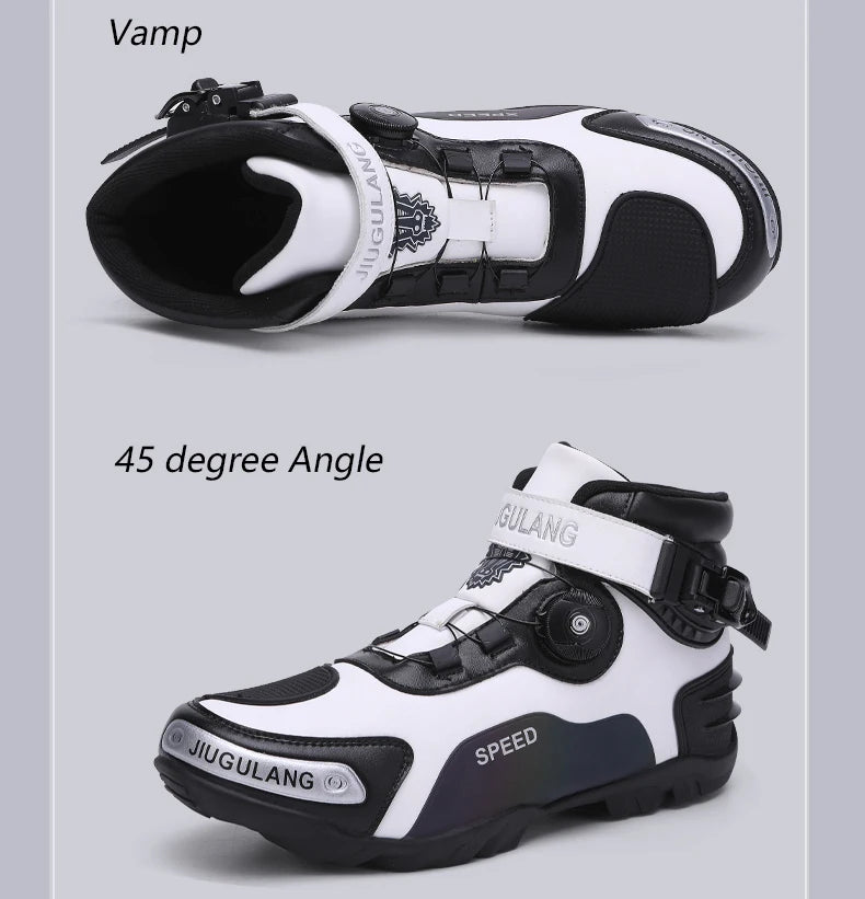 New Motorcycle riding shoes Motorcycle cross-country short boots Racing shoes Motorcycle cross-country shoes