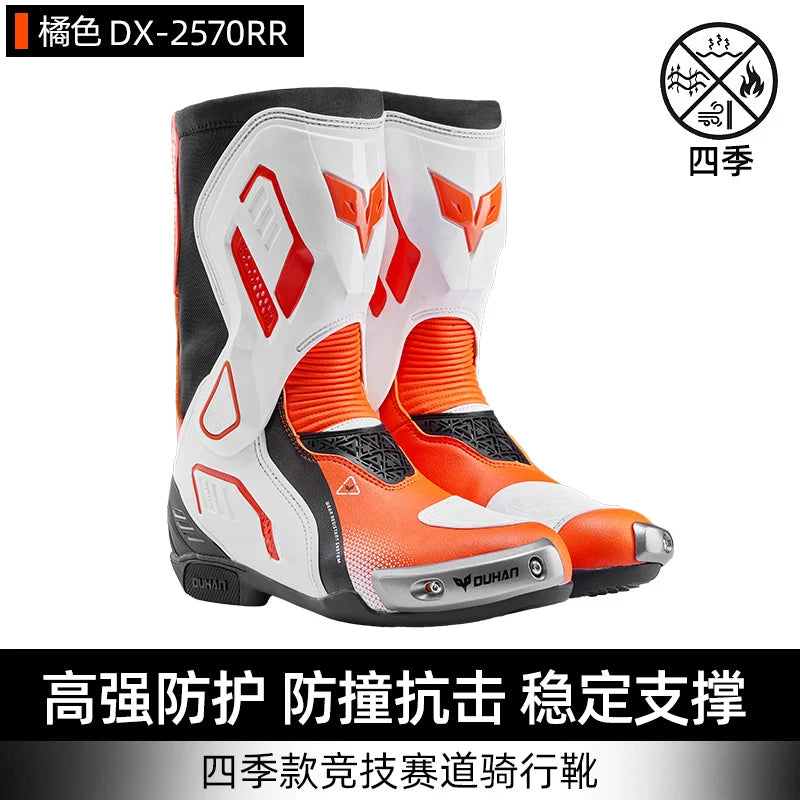 Motorcycle Boots Racing Off-road Shoes Non-slip High-top Motorcycle Professional Waterproof Mountain Bike Boots