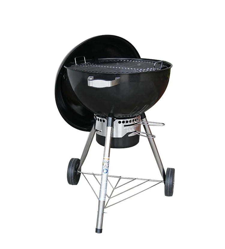 18Inch Premium Kettle Charcoal Barbecue Grill Large Thickened Metal Outdoor Portable Bbq Grill