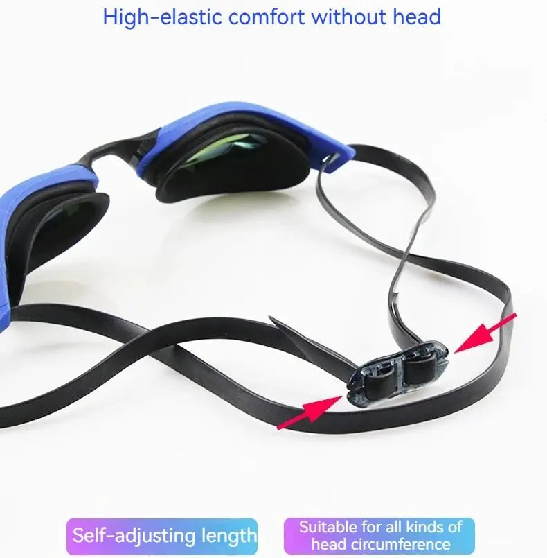 High-end Comfort Racing Color-Plated Swimming Goggles Adult Universal Waterproof and Anti-fog Pool Swimming Diving Goggles