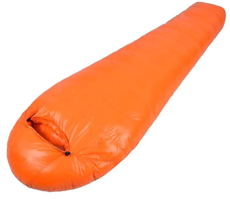 customer special shot, outdoor adult light mummy down sleeping bag, cold-proof duck down sleeping bag, manufacturer wholesale