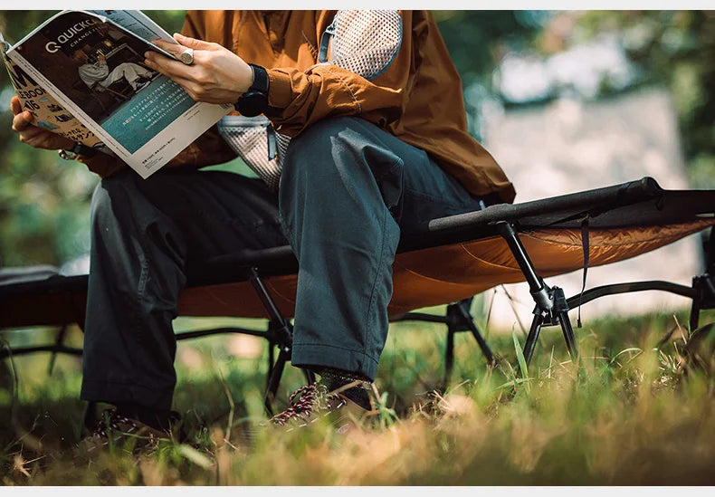 Thous Winds Camping Cot Down Winter Waterproof Sleeping Bag Down Camping Cot Down Backing Fit with Helinox Cot Camping Supplies