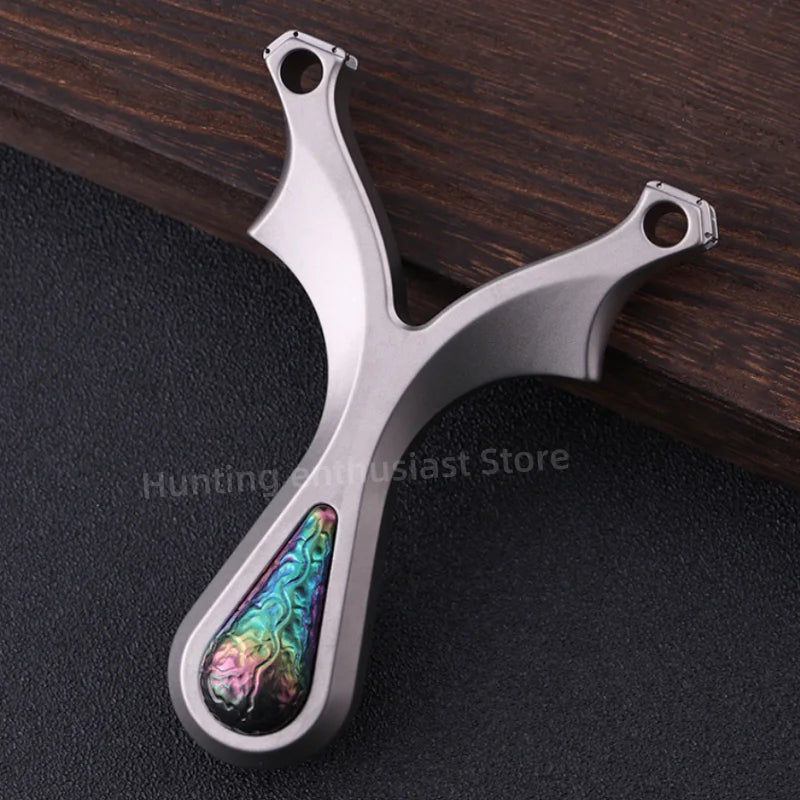 Strong Titanium Alloy Shooting Aiming Slingshot Outdoor Hunting Slingshot Professional Slingshot Hunting Accessories