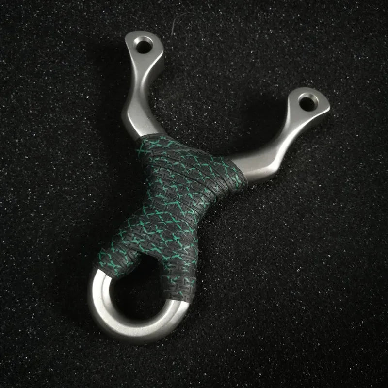 Hot 304 Stainless Steel Slingshot Flat Rubber Band Hunting Catapult Outdoor Shooting Competitive Professional Hunting Slingshot