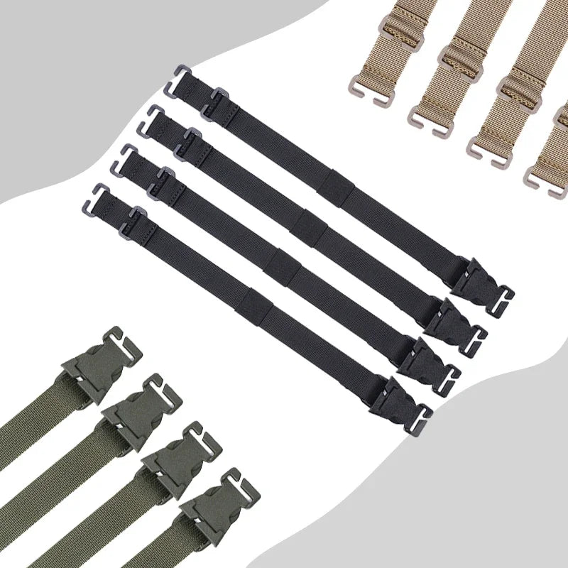 4pcs Molle System Webbing Straps Tactical Backpack Vest Adapter Belts Outdoor Sports Climbing Hiking Hunting Bags Chest Straps