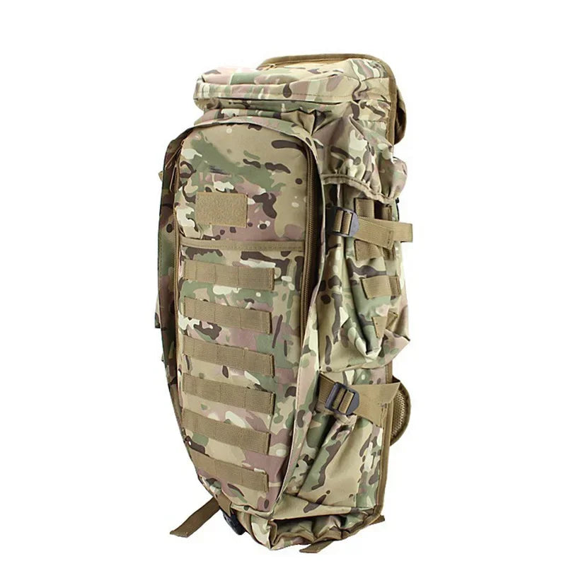 70L Large Capacity Camping Bag Multifunction Hunting Tactical Backpack Molle Hunting Outdoor  Climbing Travel Fishing Bag