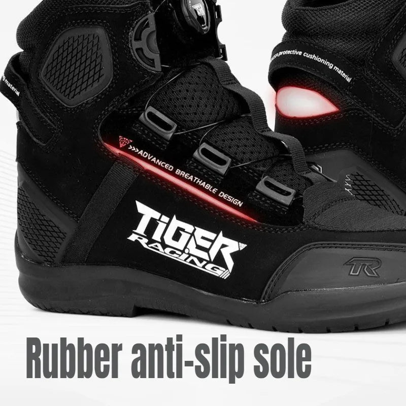 Motorcycle Shoes for Men, MTB Cycling Shoes, Winter Hiking High-Cut Boots, Tenis Masculino, Road Bicycle Sneaker，Casual Shoes