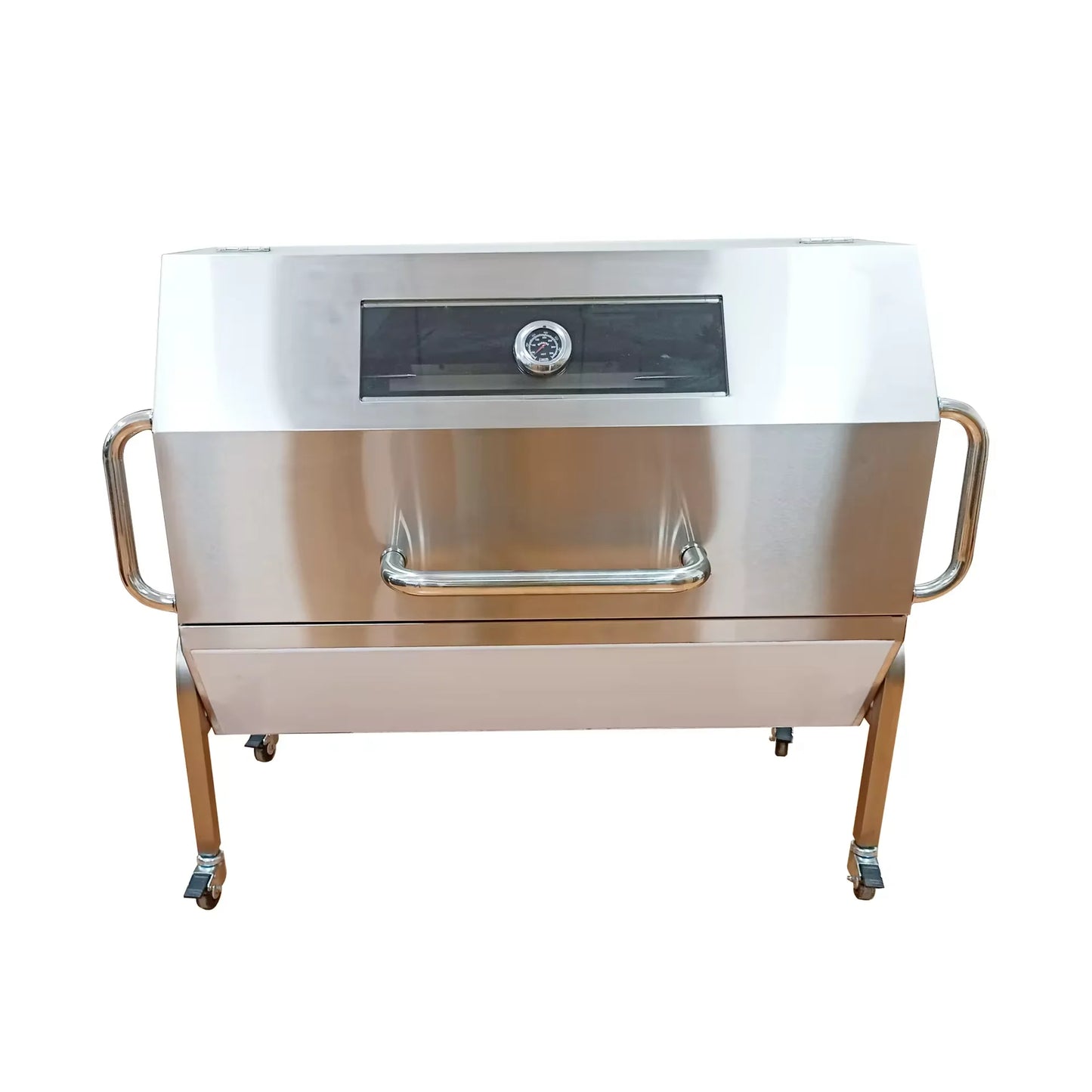 Luxurious Large Rotisserie Stainless Steel Gas and Charcoal BBQ Grill 60KG Outdoor Wholesale Barbecue Grill