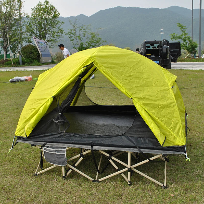 Ultralight 2 Person Backpacking Tent Can Be Used As Cot Bed Tent or Bikepacking Tent, Light Weight Cot Tent Not Include Bed