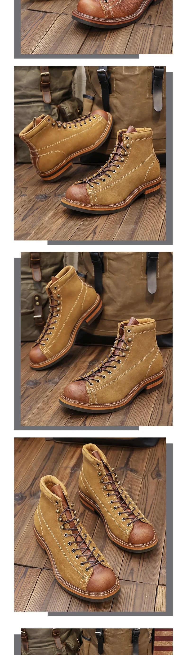 Motorcycle Boots Waterproof  Microfiber Material Moto Boots Motorcycle Shoes Motorbike Chopper Cruiser Touring Ankle Shoes