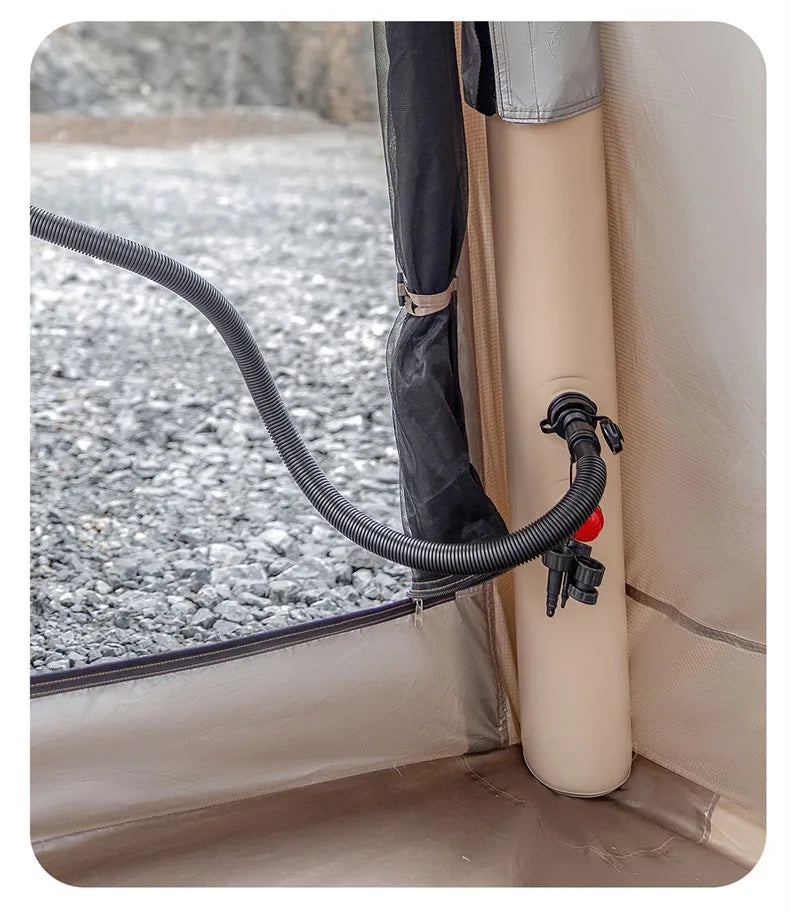 Outdoor Camping Inflatable Tent Mountainhiker Rainproof UV Protection Large Sunshade Canopy Silver-Coated Quick Inflatable Hut