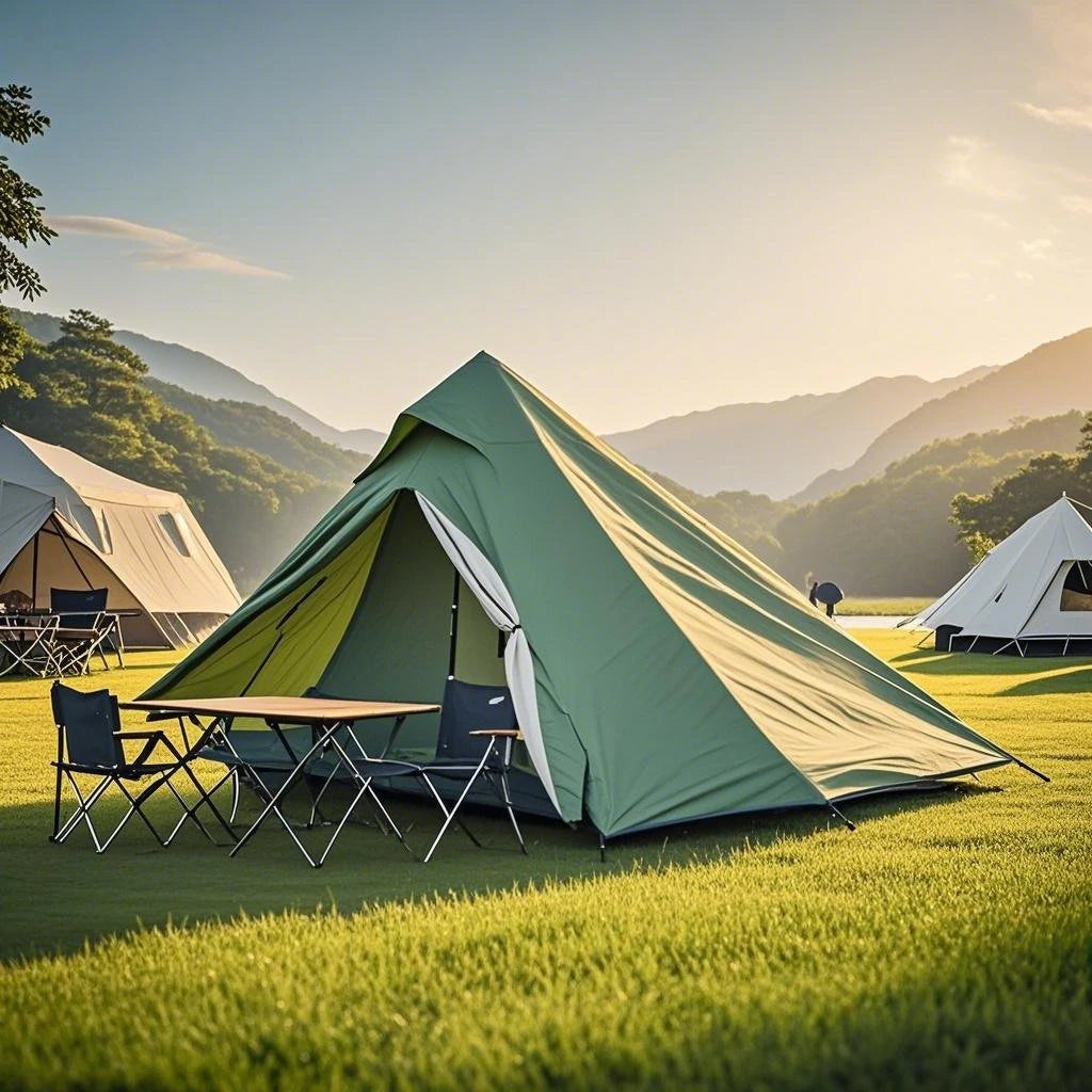 1-Person Ultralight Trekking Pole Tent - Pyramid Design, Waterproof PU4000, 2-Layer Mesh for Backpacking/Hiking, Without Pole