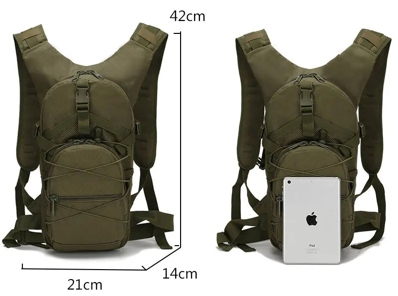 Oxford 15L Molle Tactical Backpack 800D Travel Hiking Bicycle Backpacks Outdoor Sports Cycling Climbing Trekking 3P Bag