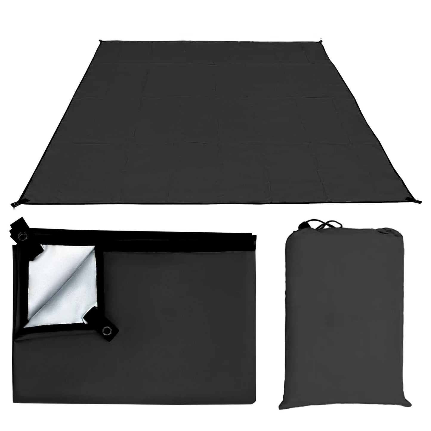 Waterproof Camping Ground Sheet -Oxford Fabric Tarp for Tent Footprint/Picnic Mat, Lightweight & Multi-Purpose Outdoor Blanket