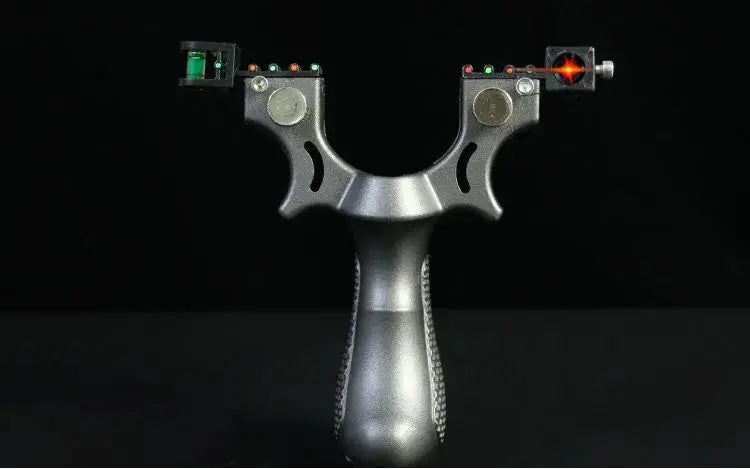 Powerful Slingshot with Laser Spirit Level Fast Press Bow Catapult Precision Infrared Outdoor Sports Hunting Shooting Sling Shot