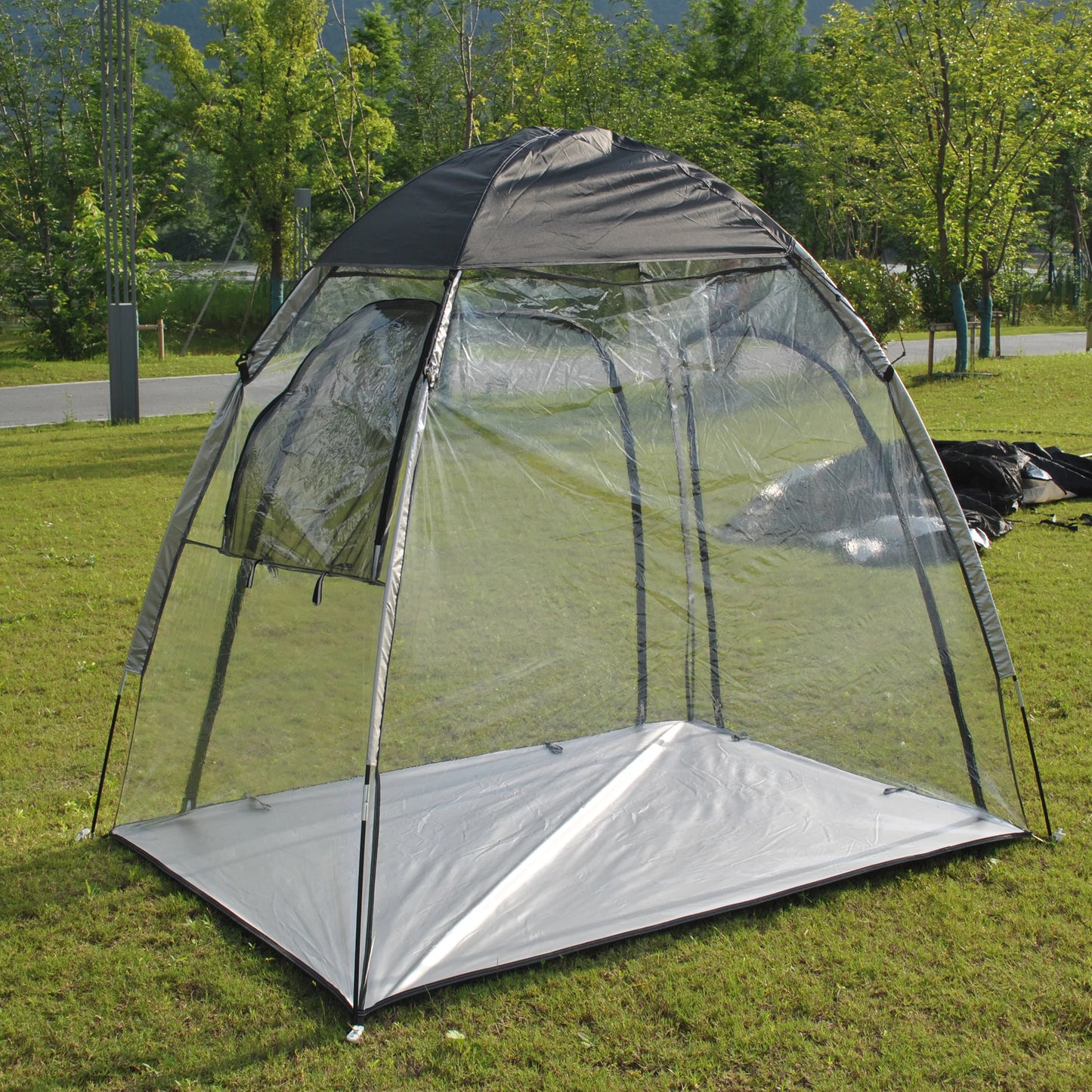 Sports Tent All Weather Clear Sport Shelter Waterproof and Windproof with Detachable Top Cover Rain Tent,PVC tent,Warm keep tent