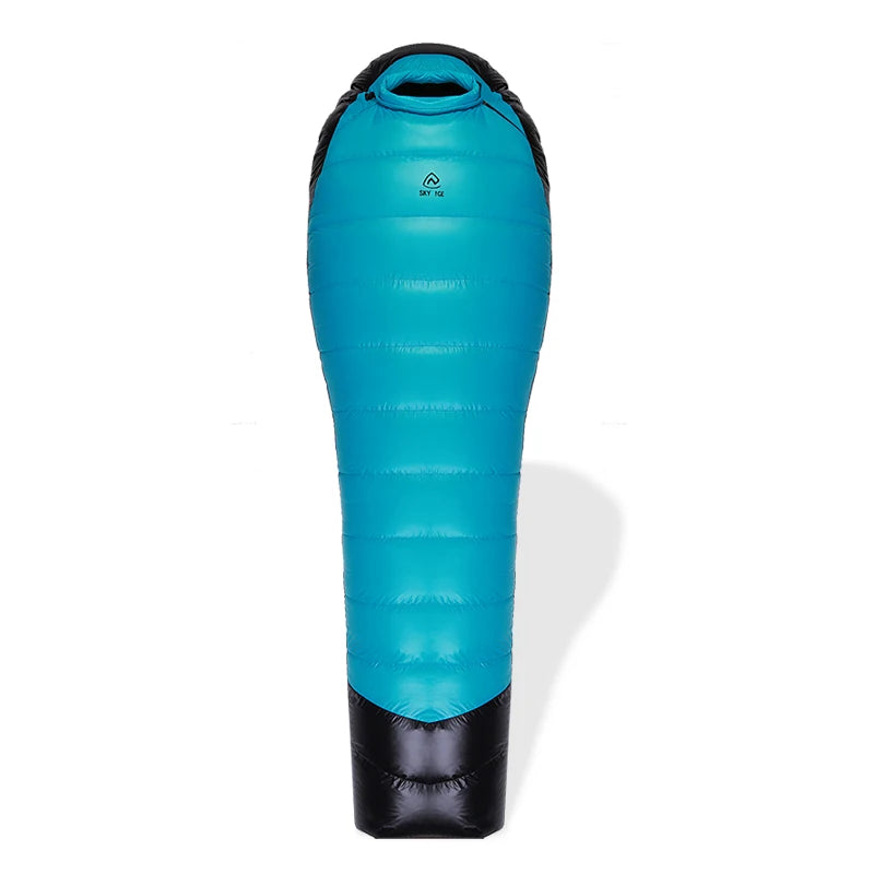 SKY ICEJingchan Mummy Down Sleeping Bag for Adults Outdoor Camping Winter Thickened Goose Down Cold-Proof Warm