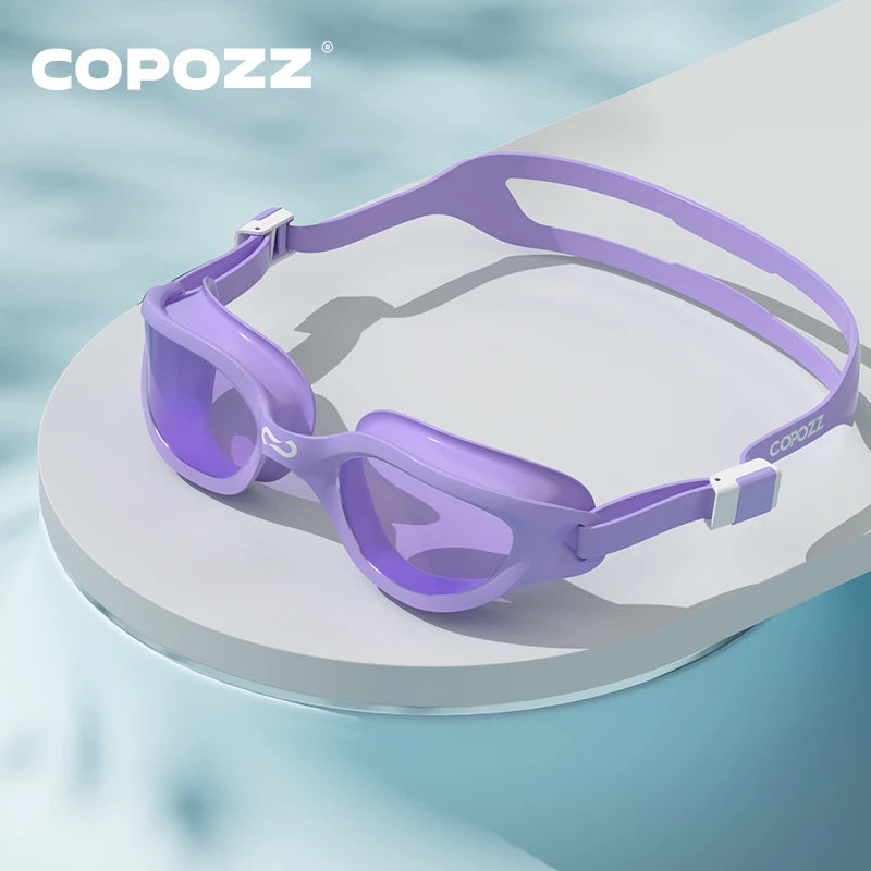 Copozz Swimming Goggles Waterproof VISTEX Anti Fog Mirrored Adjustable Silicone Swim Glasses Professional Swim Equipment Eyewear