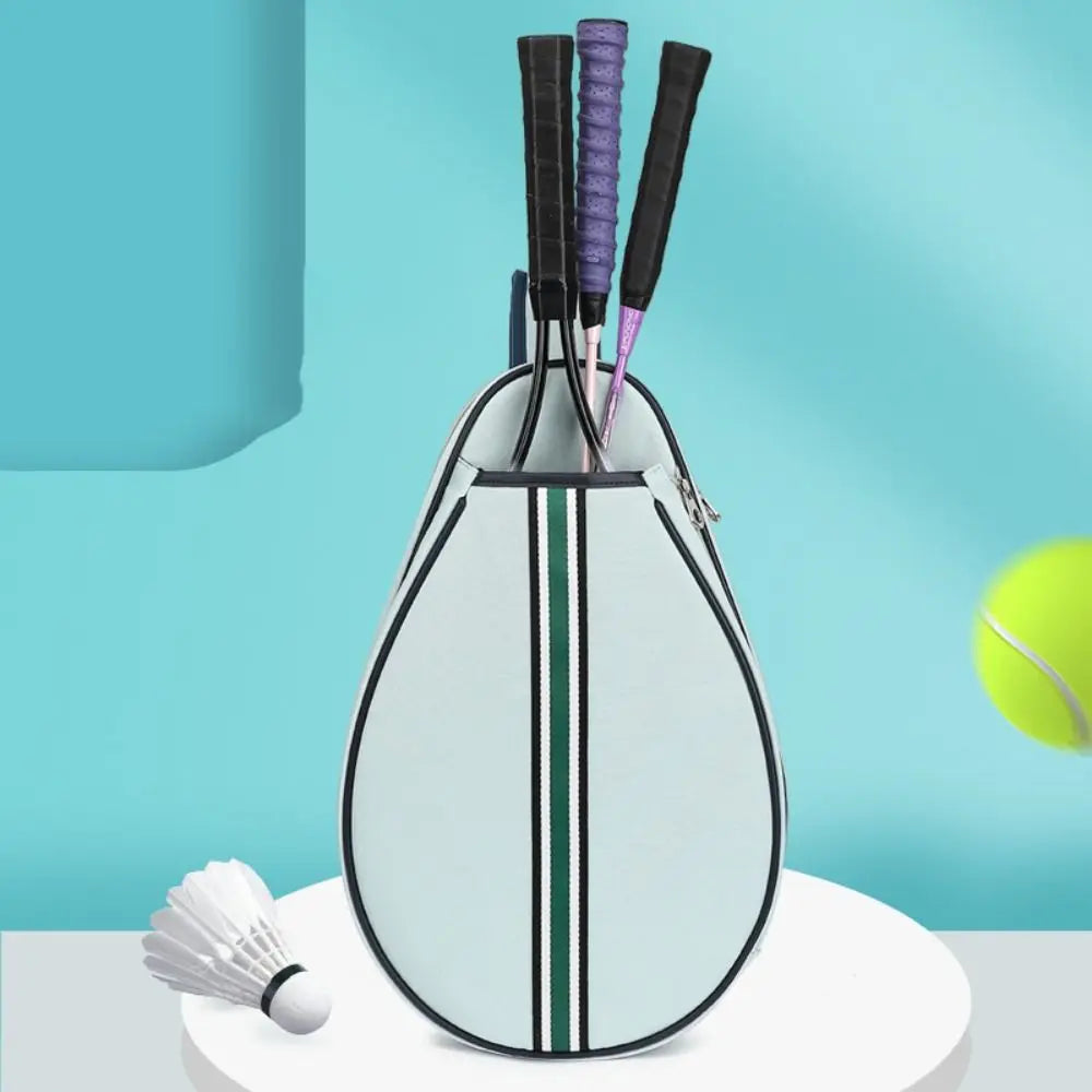 Large Capacity Sports Racket Bag Zipper Closure Waterproof Lightweight Sling Bag Multipurpose Organizer Badminton Racquet Bag