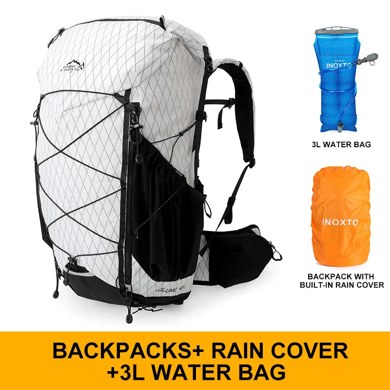 40L hiking bag outdoor backpacking hiking backpack outdoor hiking bag waterproof and breathable shoulder-lined backpack