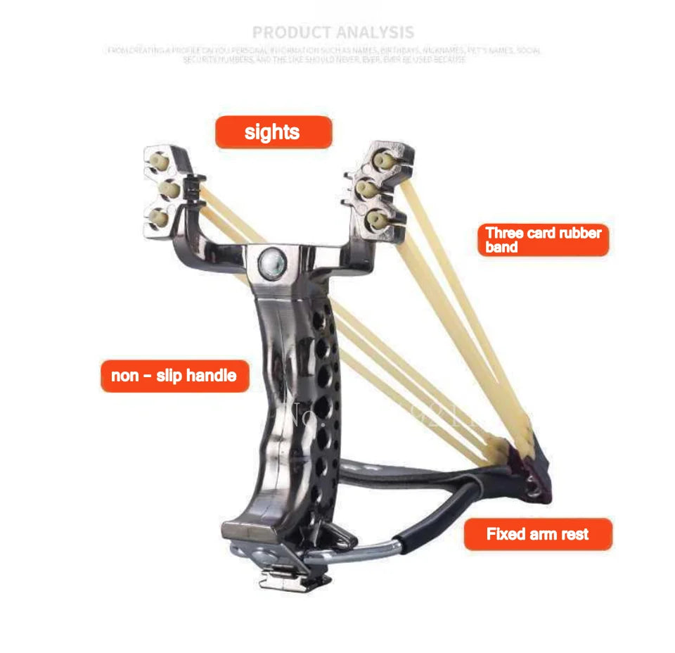 Wrist Rest Assist Slingshot Hunting Resin Slingshot Sling Shot With Rubber Bands Outdoor Hunting Catapult Shooting Steel Balls