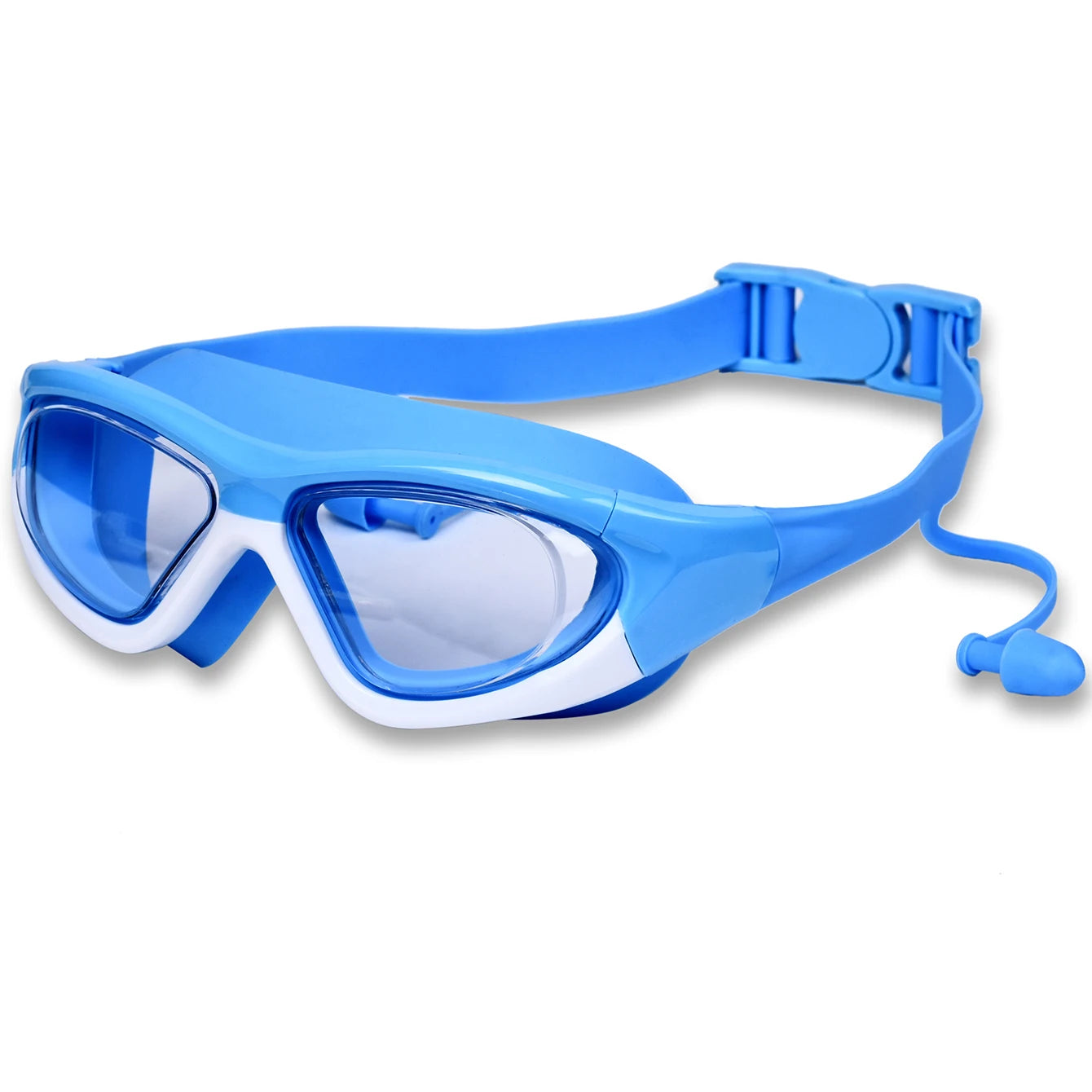 High-definition Children Swimming Goggles For Boys And Girls Anti-fog Swimming Goggles Large-frame Goggles Comfortable Silic