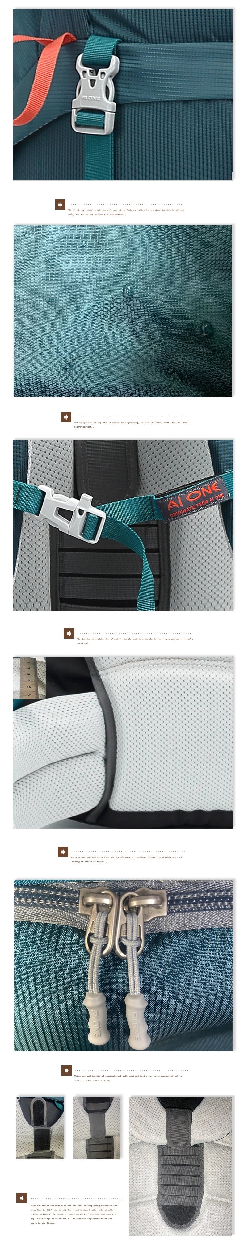 80L Travel Sports Hiking Bag Large Capacity Camping Backpack Bicycle Mochila Adjustable Molle Climbing Daypack with Rain Cover