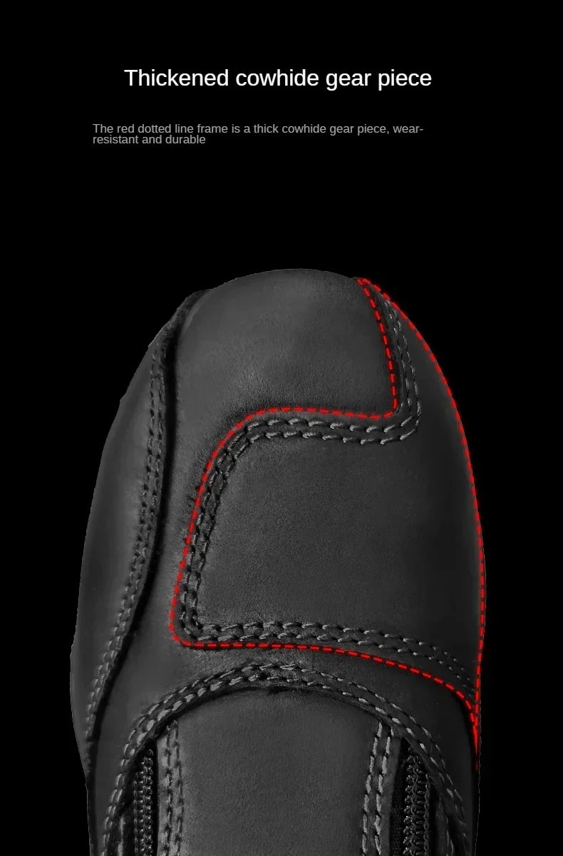Motorcycle Riding Boots Men's Anti-slip Wear-resistant Locomotive Cycling Shoes Comfort Waterproof Anti-drop Four Seasons
