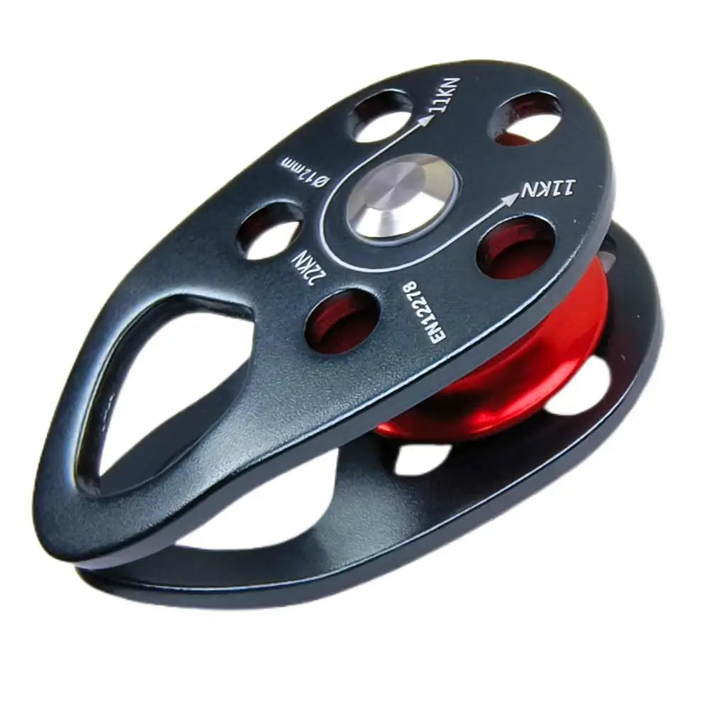 22KN Aluminum Alloy Rock Climbing Pulley Side Swing Pulley Professional Climbing Carabiner Survival Climbing Survival Gear