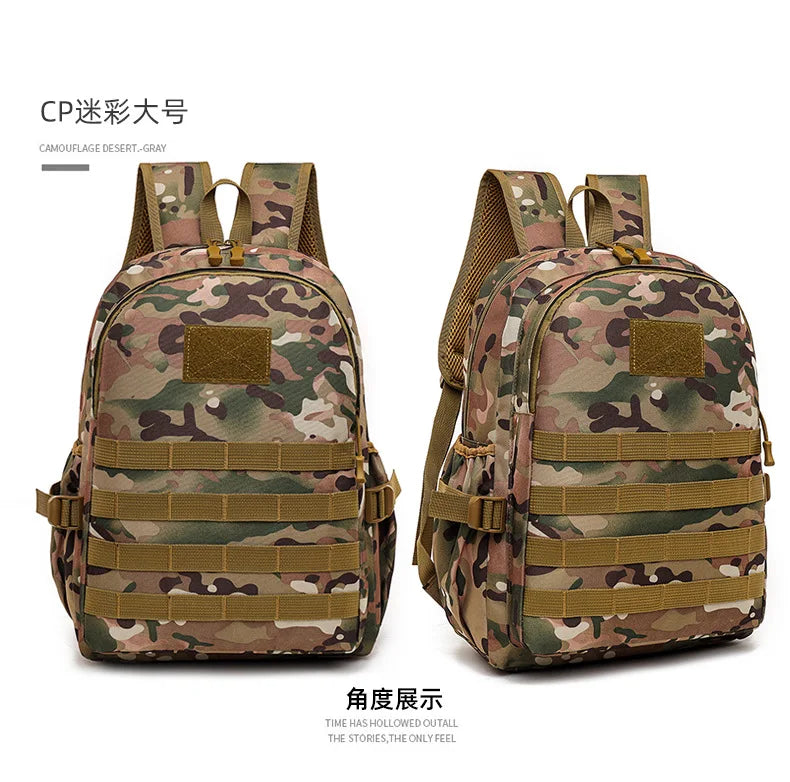 Children Tactical Backpack Small Student School Bag Kids Outdoor Hiking Travel Sports Backpack Summer Camp Camouflage Rucksack