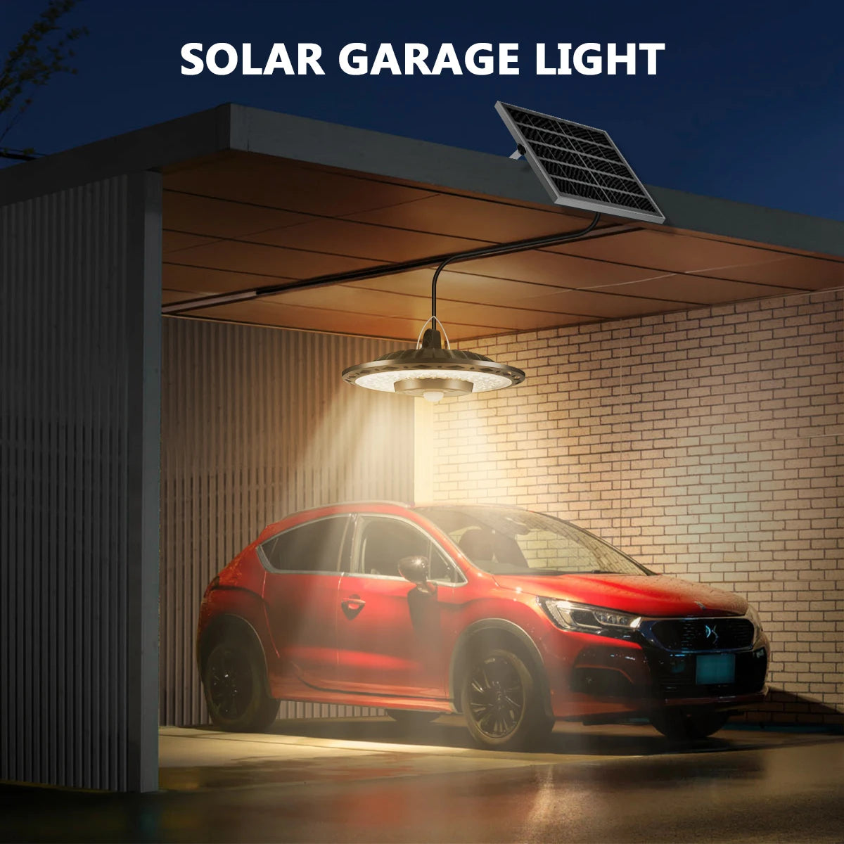 Solar Lights Indoor Outdoor 5 Modes Motion Sensor Solar Shed Light with Remote IP65 Waterproof for Barn Gazebo Yard Garage