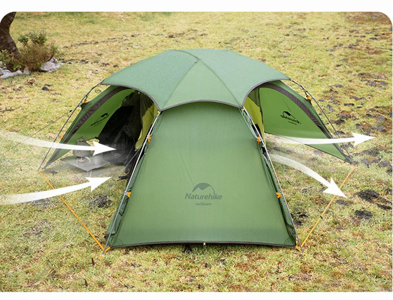 Naturehike Cloud Peak 20D Nylon Tent Ultralight 2 Persons Camping Hiking Outdoor Tent 4 Season Double Layer Backpack camper Tent