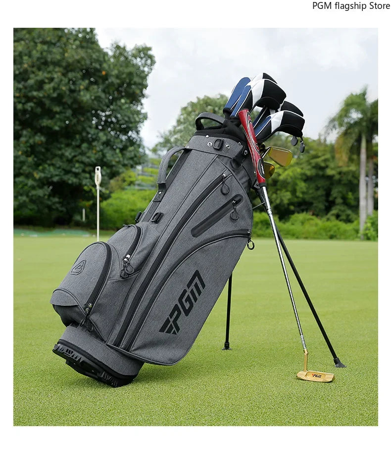 PGM Men's Golf Stand Bag, Stable Waterproof Stand Bag, Ultra-light Portable Golf Bag QB092