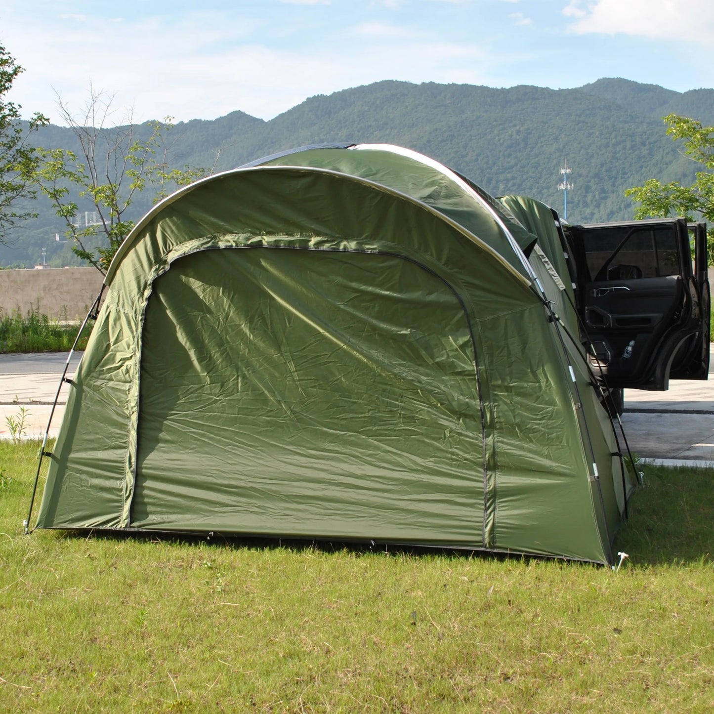 6 Person SUV Tent for Camping Double Layer PU3000mm Waterproof UPF 50+ UV Protection Electric Vehicle Car Tent Multi-use