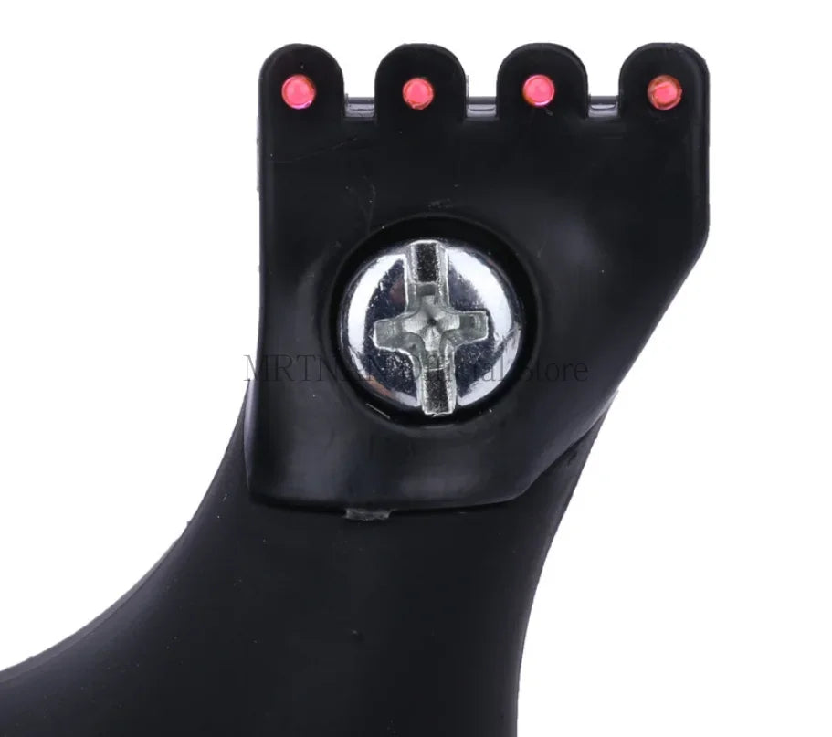 Outdoor Hunting Shooting Catapult Entertainment Accessories Toys Hunting Resin Slingshot Catapult with Flat Rubber Band for Hunt