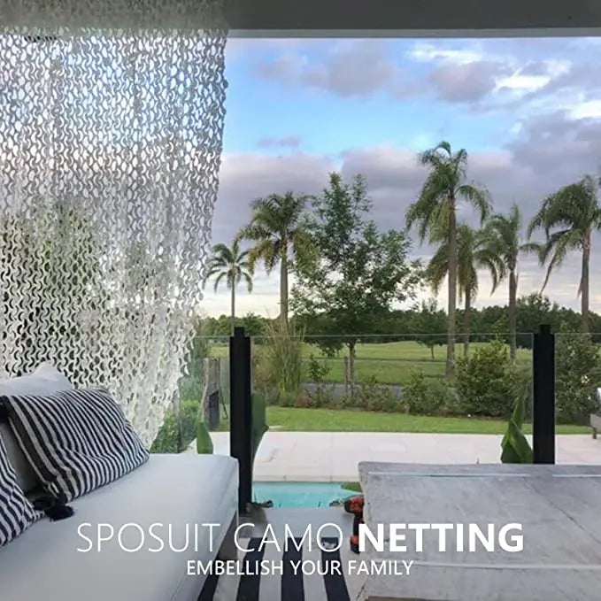 Shade Mesh Gazebo Hunting Mesh Garage Mesh Garden Decorative Mesh Green Jungle Desert White Ocean 4x5m