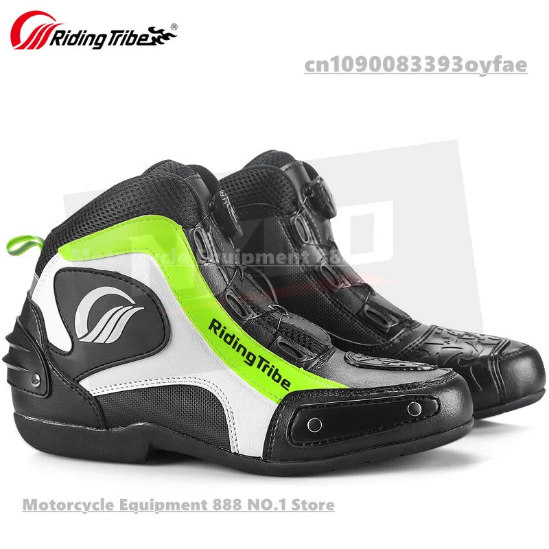 Motorcycle Cycling Shoes with Lock Motorcycle Boots Mountain Bike Racing Fall-proof Summer Waterproof Breathable Casual Boots