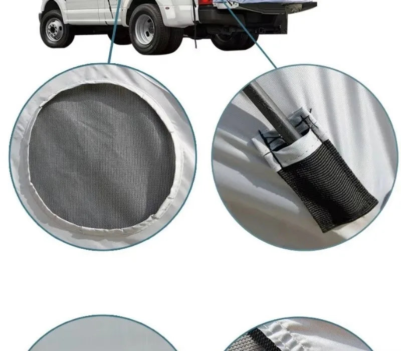Portable Rainproof Camping Tent, Folding Fishing Tail Tent, Car Pickup Truck Tent