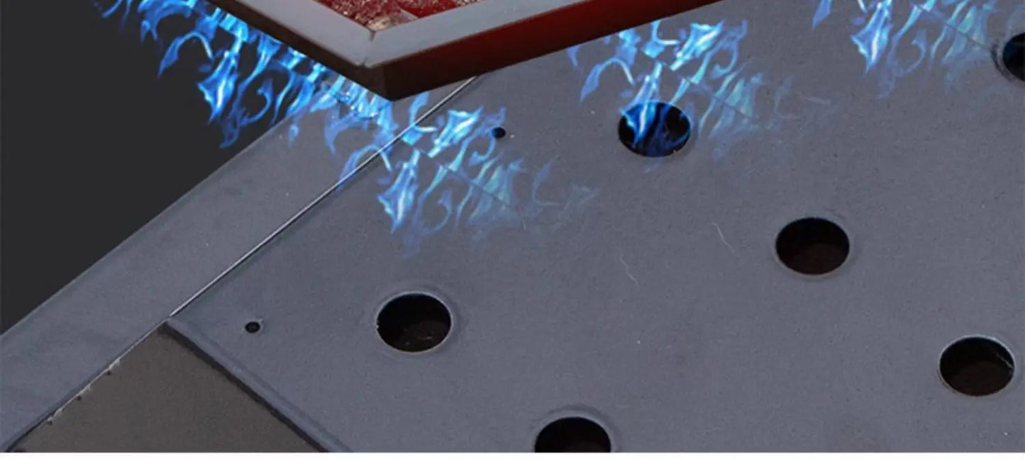 2025 Newest 304 Stainless Steel Built-in Courtyard Grill Gas Charcoal Dual Fuel Smoker BBQ Grill